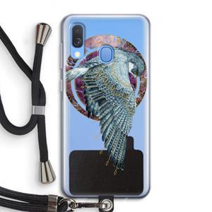 CaseCompany Golden Falcon: Samsung Galaxy A40 Transparant Hoesje met koord