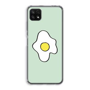CaseCompany Spiegelei: Samsung Galaxy A22 5G Transparant Hoesje