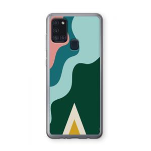 CaseCompany Noor B: Samsung Galaxy A21s Transparant Hoesje