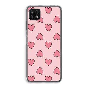 CaseCompany Ondersteboven verliefd: Samsung Galaxy A22 5G Transparant Hoesje