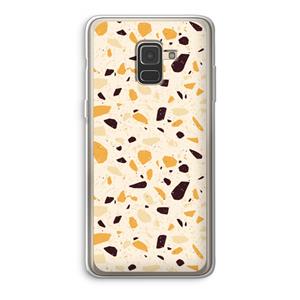 CaseCompany Terrazzo N°13: Samsung Galaxy A8 (2018) Transparant Hoesje