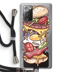 CaseCompany Diet Coke Please: Samsung Galaxy Note 20 / Note 20 5G Transparant Hoesje met koord