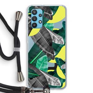 CaseCompany Fantasie jungle: Samsung Galaxy A32 4G Transparant Hoesje met koord