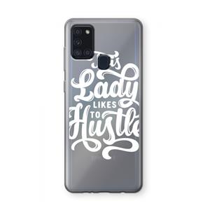 CaseCompany Hustle Lady: Samsung Galaxy A21s Transparant Hoesje