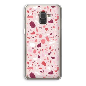 CaseCompany Terrazzo N°15: Samsung Galaxy A8 (2018) Transparant Hoesje