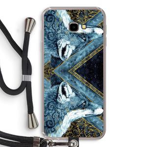 CaseCompany Golden Fox: Samsung Galaxy J4 Plus Transparant Hoesje met koord