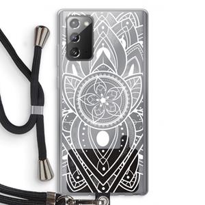 CaseCompany It's Complicated: Samsung Galaxy Note 20 / Note 20 5G Transparant Hoesje met koord