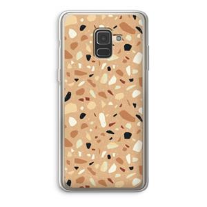 CaseCompany Terrazzo N°17: Samsung Galaxy A8 (2018) Transparant Hoesje