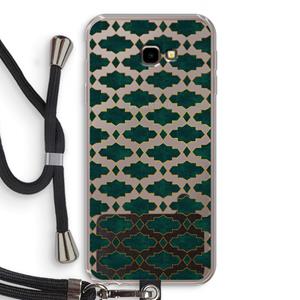 CaseCompany Moroccan tiles: Samsung Galaxy J4 Plus Transparant Hoesje met koord