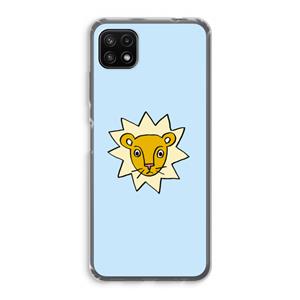 CaseCompany Kleine leeuw: Samsung Galaxy A22 5G Transparant Hoesje