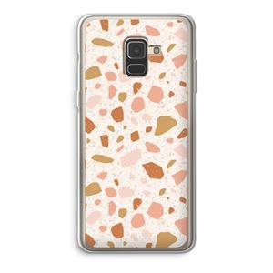 CaseCompany Terrazzo N°18: Samsung Galaxy A8 (2018) Transparant Hoesje