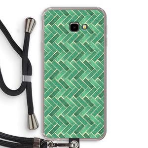 CaseCompany Moroccan tiles 2: Samsung Galaxy J4 Plus Transparant Hoesje met koord