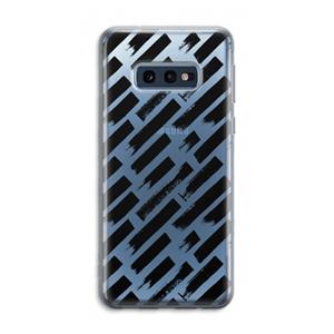 CaseCompany Zwarte vegen: Samsung Galaxy S10e Transparant Hoesje