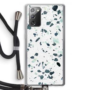 CaseCompany Terrazzo N°2: Samsung Galaxy Note 20 / Note 20 5G Transparant Hoesje met koord