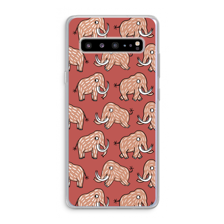 CaseCompany Mammoet: Samsung Galaxy S10 5G Transparant Hoesje