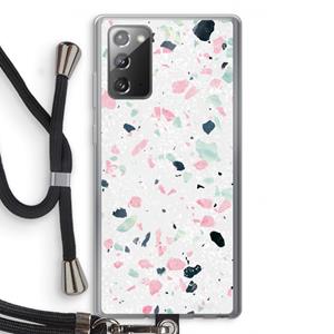 CaseCompany Terrazzo N°3: Samsung Galaxy Note 20 / Note 20 5G Transparant Hoesje met koord