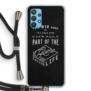 CaseCompany Life: Samsung Galaxy A32 4G Transparant Hoesje met koord