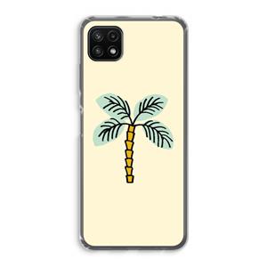 CaseCompany Palmboom: Samsung Galaxy A22 5G Transparant Hoesje