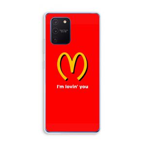 CaseCompany I'm lovin' you: Samsung Galaxy Note 10 Lite Transparant Hoesje