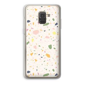 CaseCompany Terrazzo N°21: Samsung Galaxy A8 (2018) Transparant Hoesje