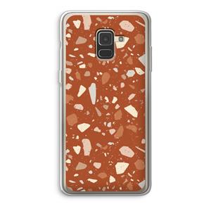 CaseCompany Terrazzo N°22: Samsung Galaxy A8 (2018) Transparant Hoesje