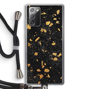 CaseCompany Terrazzo N°7: Samsung Galaxy Note 20 / Note 20 5G Transparant Hoesje met koord