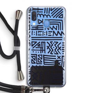 CaseCompany Marrakech print: Samsung Galaxy A40 Transparant Hoesje met koord