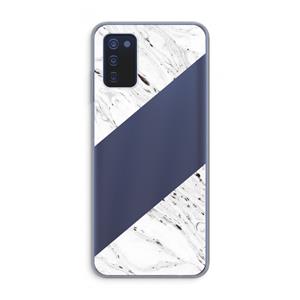 CaseCompany Biggest stripe: Samsung Galaxy A03s Transparant Hoesje