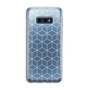 CaseCompany Zwart-witte kubussen: Samsung Galaxy S10e Transparant Hoesje