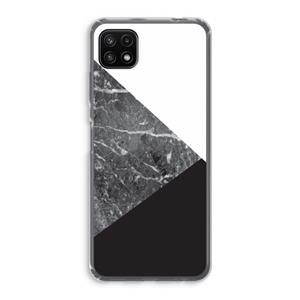 CaseCompany Combinatie marmer: Samsung Galaxy A22 5G Transparant Hoesje
