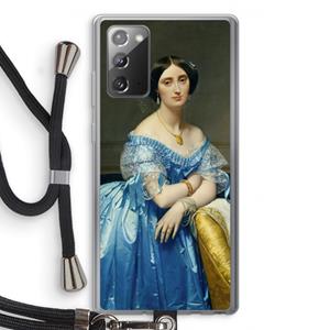 CaseCompany Eleonore: Samsung Galaxy Note 20 / Note 20 5G Transparant Hoesje met koord