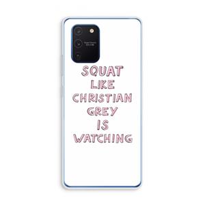 CaseCompany Christian Grey: Samsung Galaxy Note 10 Lite Transparant Hoesje