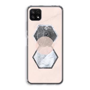 CaseCompany Creatieve toets: Samsung Galaxy A22 5G Transparant Hoesje