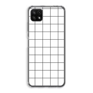CaseCompany Rooster: Samsung Galaxy A22 5G Transparant Hoesje