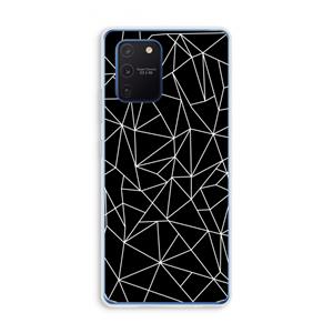 CaseCompany Geometrische lijnen wit: Samsung Galaxy Note 10 Lite Transparant Hoesje