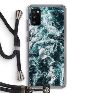 CaseCompany Zee golf: Samsung Galaxy A41 Transparant Hoesje met koord