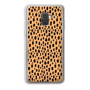 CaseCompany Panter: Samsung Galaxy A8 (2018) Transparant Hoesje