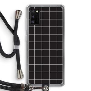 CaseCompany Rooster 2: Samsung Galaxy A41 Transparant Hoesje met koord
