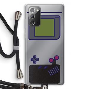 CaseCompany Game On: Samsung Galaxy Note 20 / Note 20 5G Transparant Hoesje met koord