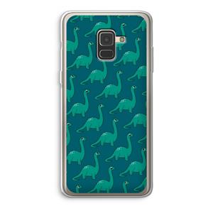 CaseCompany Diplodocus: Samsung Galaxy A8 (2018) Transparant Hoesje
