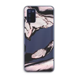 CaseCompany Roze stroom: Samsung Galaxy A03s Transparant Hoesje