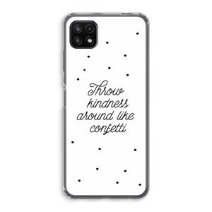 CaseCompany Confetti: Samsung Galaxy A22 5G Transparant Hoesje