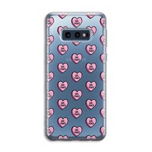 CaseCompany GIRL POWER: Samsung Galaxy S10e Transparant Hoesje