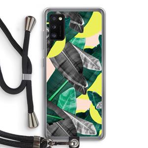 CaseCompany Fantasie jungle: Samsung Galaxy A41 Transparant Hoesje met koord