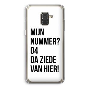 CaseCompany Da ziede van hier: Samsung Galaxy A8 (2018) Transparant Hoesje
