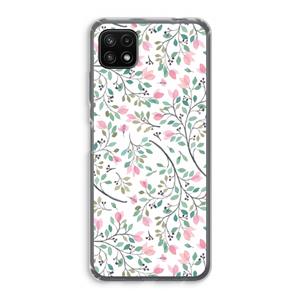 CaseCompany Sierlijke bloemen: Samsung Galaxy A22 5G Transparant Hoesje