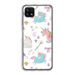 CaseCompany Fantasiewereld: Samsung Galaxy A22 5G Transparant Hoesje