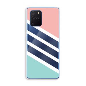 CaseCompany Strepen pastel: Samsung Galaxy Note 10 Lite Transparant Hoesje