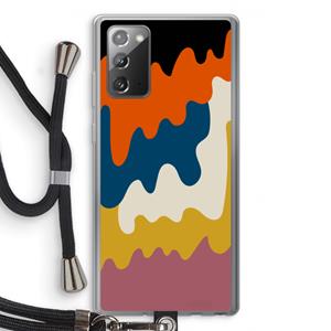 CaseCompany Baar A: Samsung Galaxy Note 20 / Note 20 5G Transparant Hoesje met koord