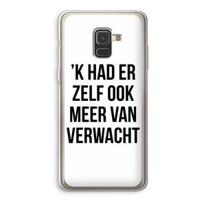 CaseCompany Meer verwacht: Samsung Galaxy A8 (2018) Transparant Hoesje